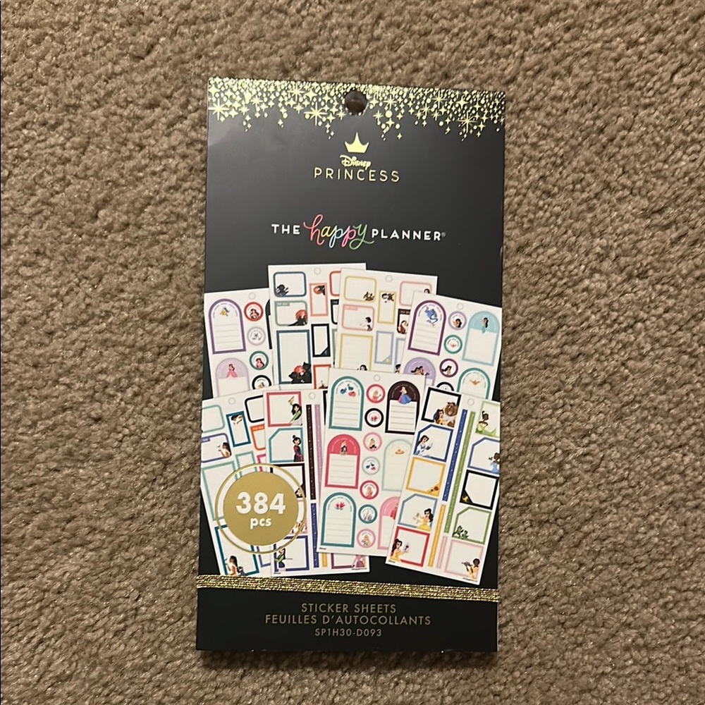 Disney Princess Happy Planner Sticker Sheets